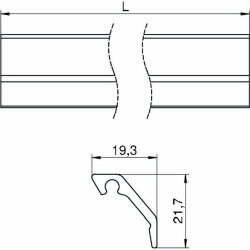 OBO Gitterprofil KG2EL Alu eloxiert