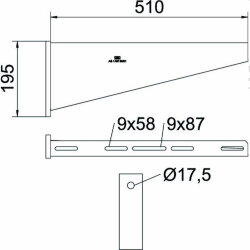 OBO Wandausleger AW 80 51 FT