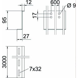 OBO Trennsteg TSG100Z BKRS FS 100mm f. BKS-Rinne