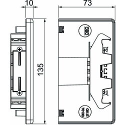 OBO Endstück GKH-E70130RW halogenf 70x130 reinweiss