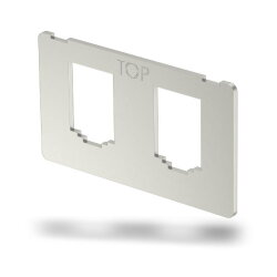 OBO Montageplatte MPK 2B mit 2x Lochbild Typ B 63x36x1,5