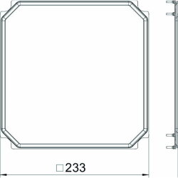 OBO Flachdichtung FD 9 QNK2 für quadratische Kassette NG9