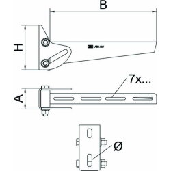 OBO Wandausleger AWV 21 FT