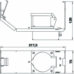 OBO Geräteträger GT3 CEE16 bandverzinkt
