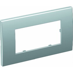 OBO Abdeckrahmen AR45-F2 AL Modul 45 2fach alu lackiert