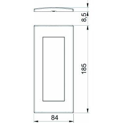 OBO Abdeckrahmen AR45-F3 SWGR Modul 45 3fach schwarzgrau