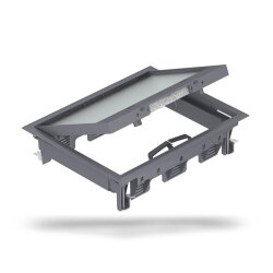 OBO Geräteeinsatz GES6-2U10T 7011 eisengrau