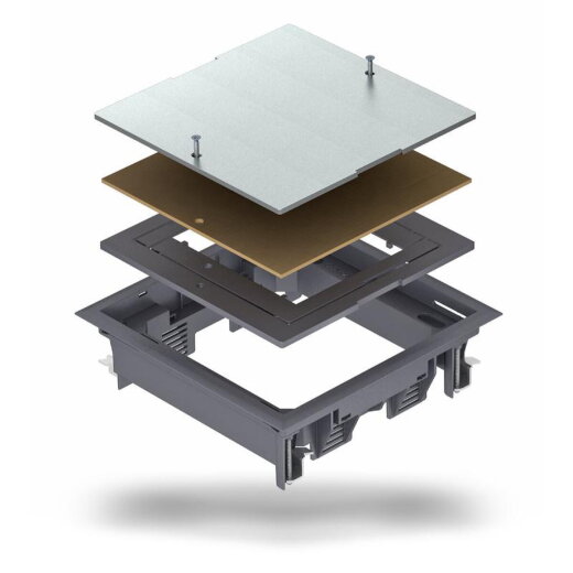 OBO Zugdoseneinsatz ZES4-2 U10T 7011 eisengrau