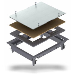 OBO Zugdoseneinsatz ZES6-2 U10T 7011 eisengrau