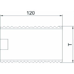 OBO Kupplung GS-KUP90 für Kanaltiefe 90