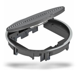 OBO Geräteeinsatz GRAF9-2U 9011 schwarz Strukturdeckel