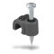 OBO ISO-Nagel-Clip 2007 für Kabel 7mm L: 25mm tiefschwarz