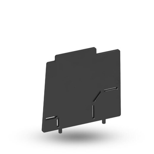 OBO Trennsteg MT45V TW graphitschwarz f. Modulträger