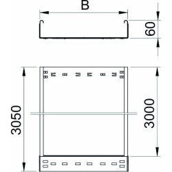 OBO Kabelrinne ungelocht SKSMU 620FS 60x200mm Schnellverb.