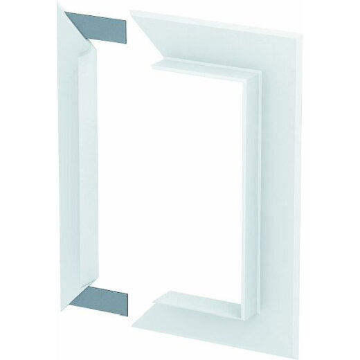 OBO Alu-Wandabschlussblende G-AWAG70170RW reinweiss geschlossen