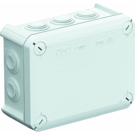 OBO Kabelabzweigkasten T100 151x117mm lichtgrau