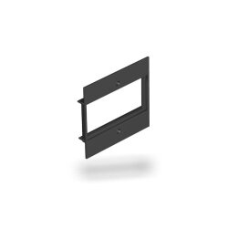 OBO Abdeckplatte T12L/P16S/9011 schwarz 94.5x88mm