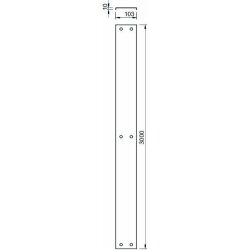 OBO Deckel mit Drehriegel AZDMD 200 FT 203x3000