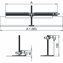 OBO Bausatz OKA-G30040150FBR rechts 300mm