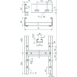 OBO Steigeleiter mittelschwer SLL 630 CPS 4 mit CPS-Sprosse