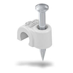 OBO ISO-Nagel-Clip 2009 9mm L: 25mm lichtgrau
