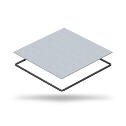 OBO Blinddeckel DUF350-2 UZD350-2/3 383x383mm