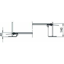 OBO Kanaleinheit estrichbündig OKA-G20040140R 200x140 blind rastend