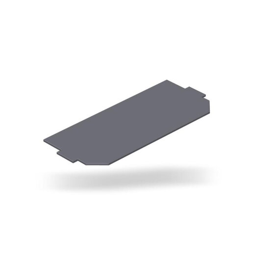 OBO Leerplatzabdeckung LPAGB3/9011 schwarz 208x76mm