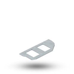 OBO Montageplatte MPR2/2A m. 2xLochbild TypA 20,10x14,8mm