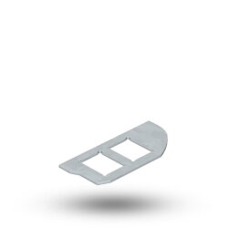 OBO Montageplatte MPR2/2C m. 2xLochbild TypC 19,3x14,8mm