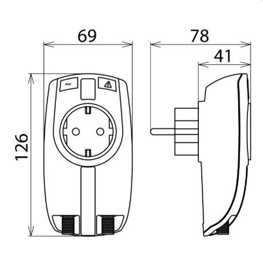 Dehn & Söhne Überpannungsschutz-Adapter 909300 DEHNprotector DPRO 230TV