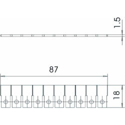 OBO Erdungsleiste VB-MDP 10-MD f. Blitzbarriere mit Deckel