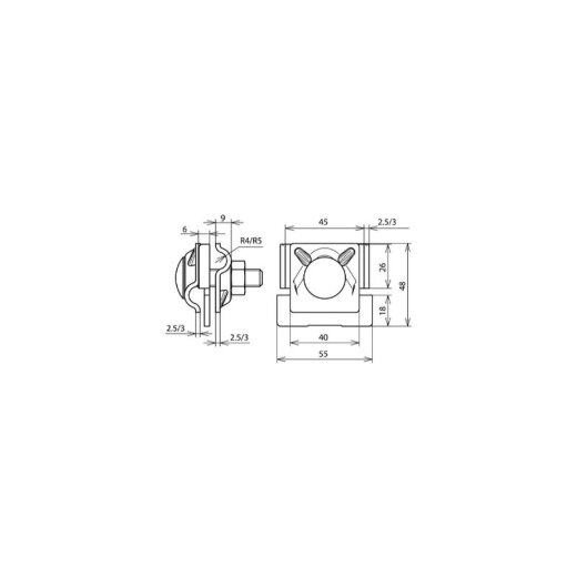 Dehn & Söhne Falzklemme 365229 NIRO 0,7-10mm