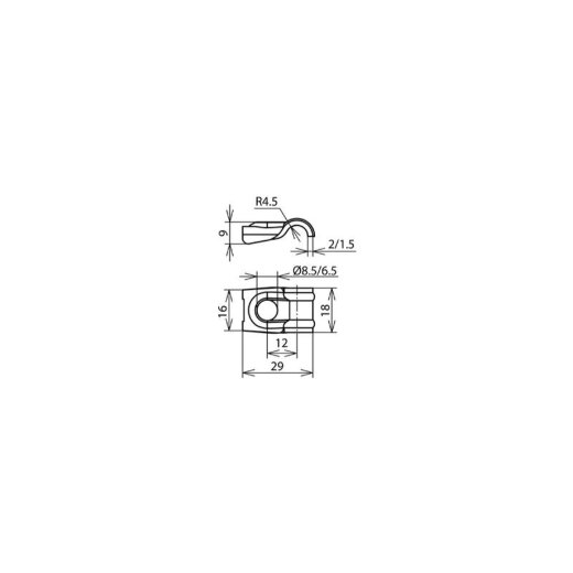 Dehn & Söhne Einschraubenüberleger 202169 NIRO DEHNquick f. RD6-10mm