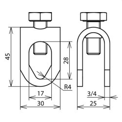 Dehn & Söhne Stangenklemme 380029 NIRO 8-10/16mm