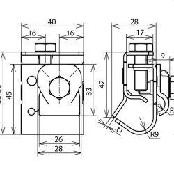 Dehn & Söhne Dachrinnenklemme 339067 Cu 6-10mm