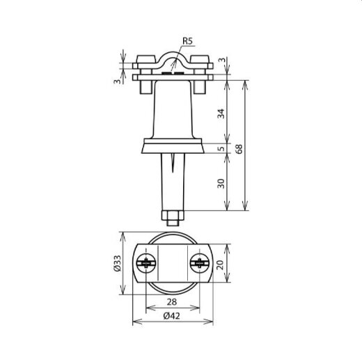 Dehn & Söhne Dachleitungshalter 216000 St/tZn