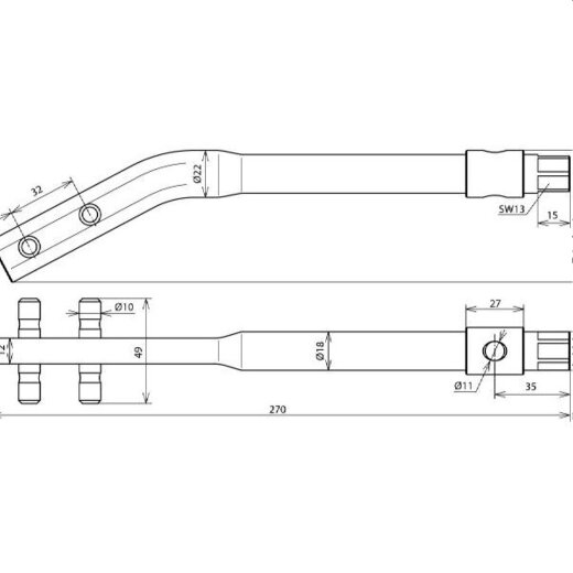 Dehn & Söhne Richteisen gekröpft 595000 St/brüniert 8mm