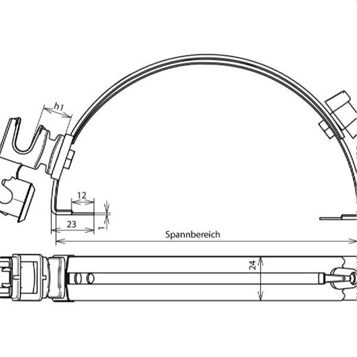 Dehn & Söhne Dachleitungshalter 204109 16mm NIRO V2A