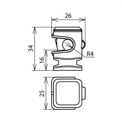 Dehn & Söhne Leitungshalter 204001 DEHNsnap H16...