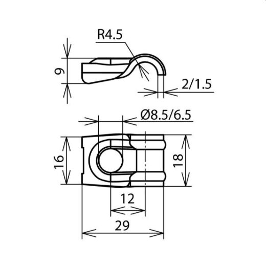 Dehn & Söhne Einschraubenüberleger 202000 DEHNquick St/tZn