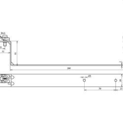 Dehn & Söhne Dachleitungshalter 202037 55mm Cu
