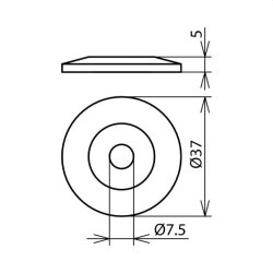 Dehn & Söhne Abstandscheibe 276007 K/braun H5mm...