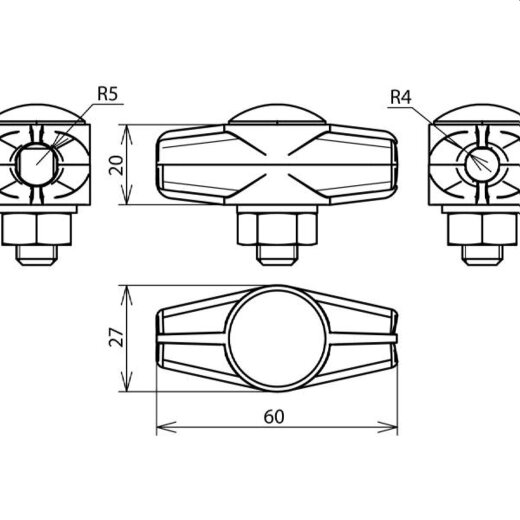 Dehn & Söhne ES-Trennklemme 463010 TG/tZn 8/10mm
