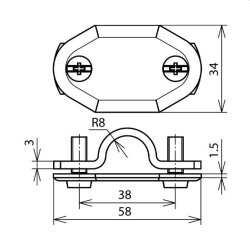 Dehn & Söhne Nummernschild 480004 Al 16mm ohne...