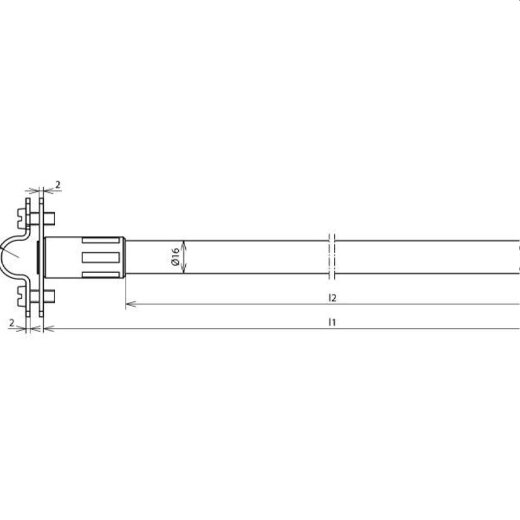 Dehn & Söhne Dehn & Söhneiso-Distanzhalter f.Rd 16mm L 515mm o. Befestigungselement