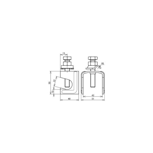 Dehn & Söhne Verbindungsklemme 308035 f. Rd. 6-2