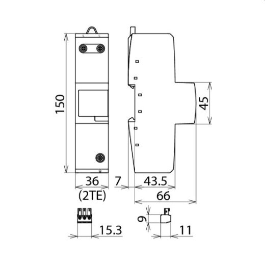 Dehn & Söhne Blitzstromableiter 961175 DEHNbloc Naxi DBM1 760 FM