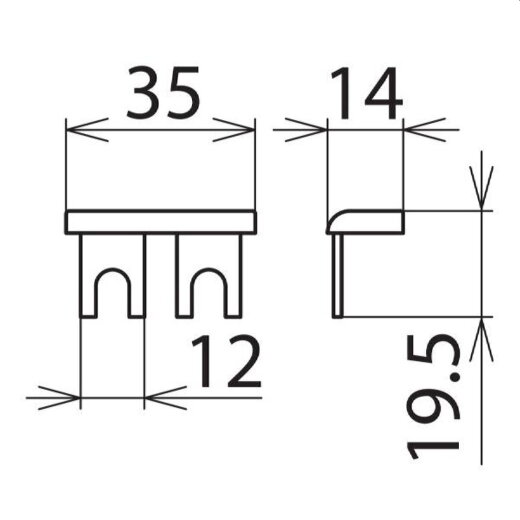 Dehn & Söhne Kammschiene 900617 MVS12 einphasig 2-polig 16mm?