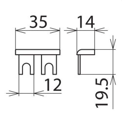 Dehn & Söhne Kammschiene 900617 MVS12 einphasig...